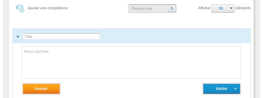 ajout competence